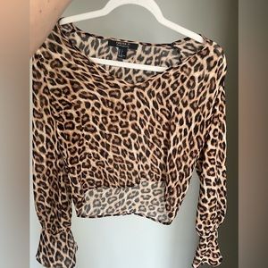 Adorable cheetah top